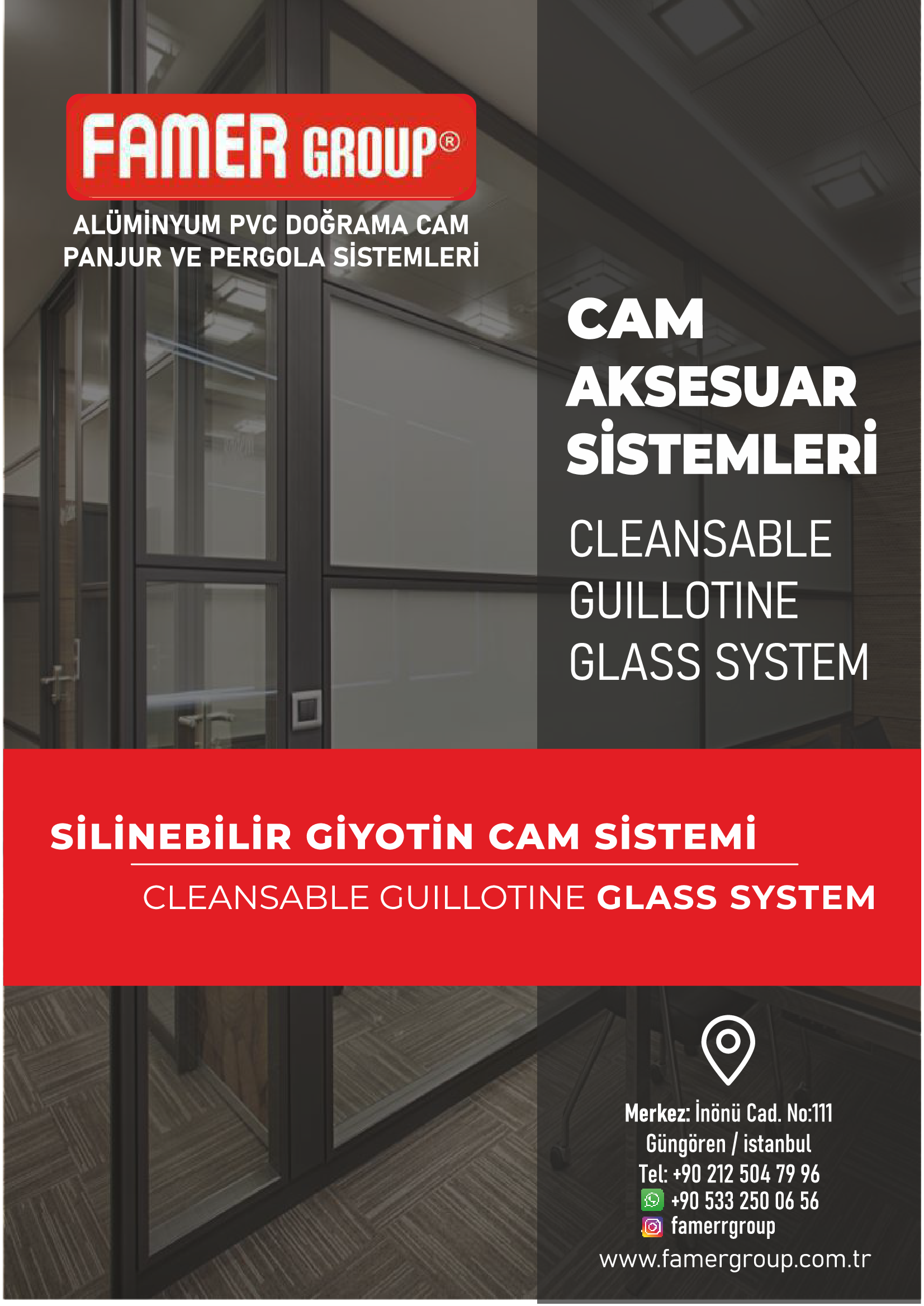 Silinebilir giyotin cam aksesuar 1